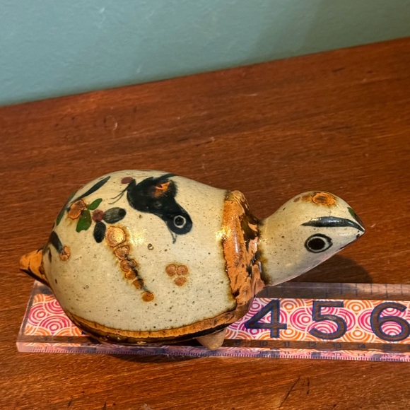 Vintage Tonala Pottery Turtle, 🐢 Handmade in Mexico, Jorge Wilmot? - Picture 7 of 9